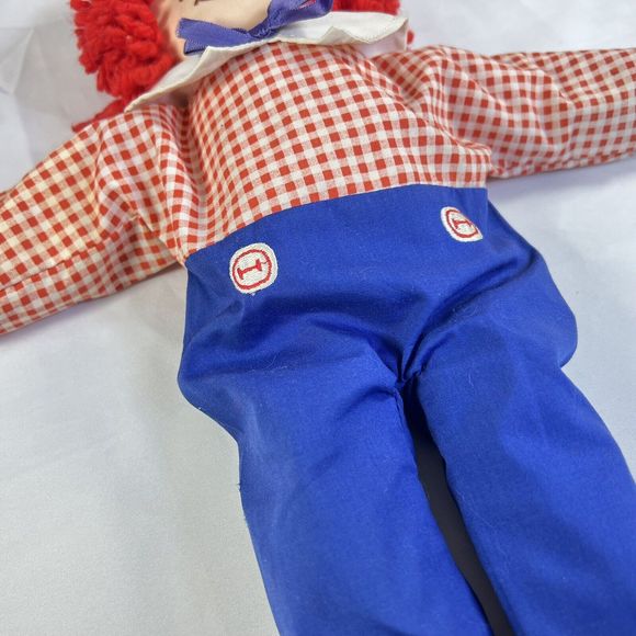 VTG Raggedy Andy Rag Doll 17” Boy Cloth 80s w/Clothes by Johnny Gruelle Applause - Picture 16 of 16